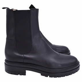 Gianvito Rossi Chester Ankle Boots in Black Leather Womens Fashion Boots outlet store