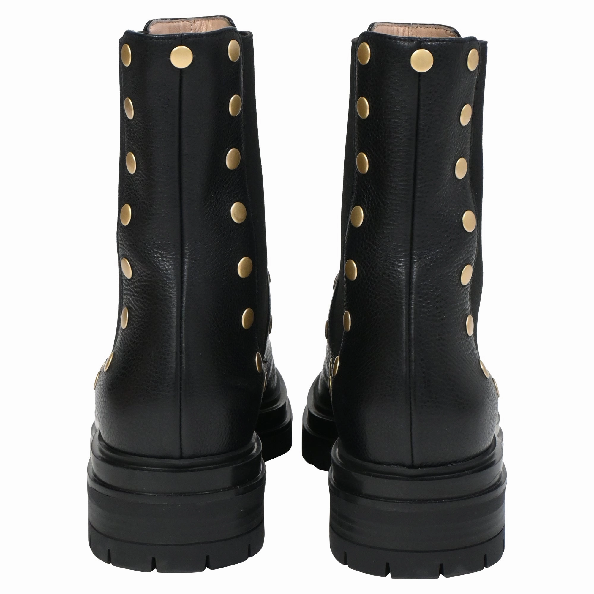 Gianvito Rossi Flair Stud Boots in Black Leather