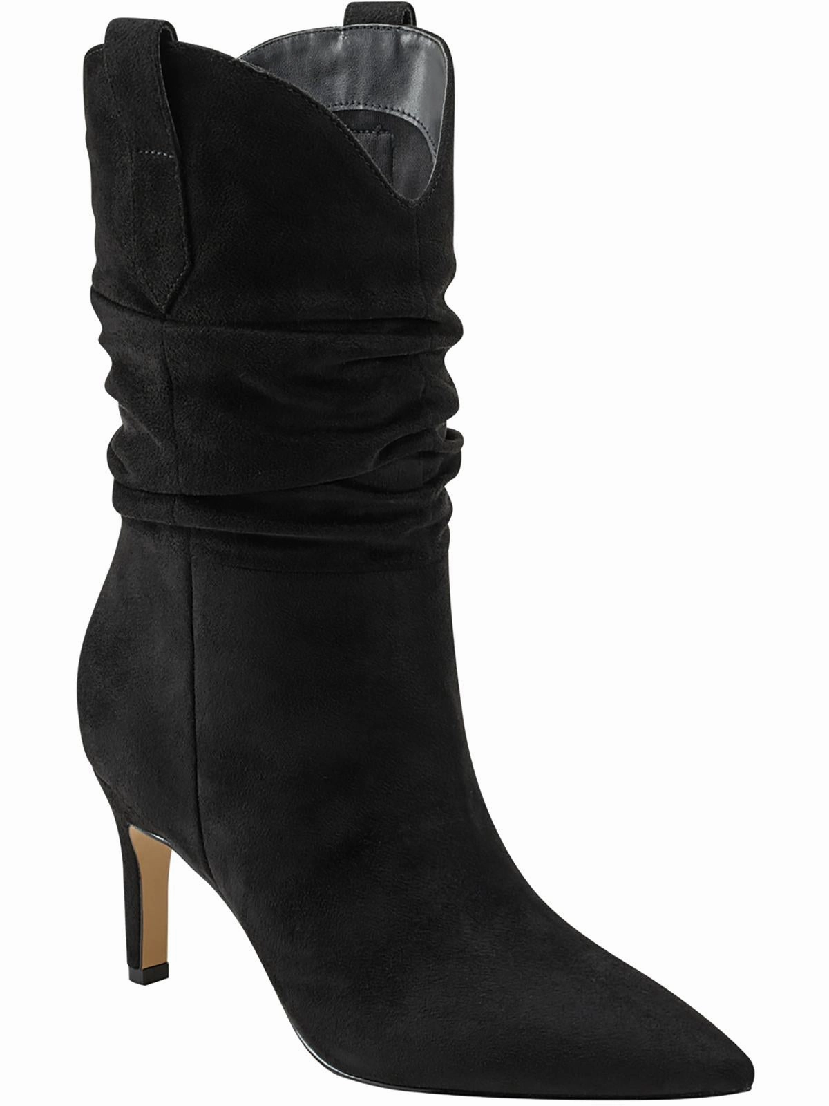 GIENNA2 Womens Faux Suede Stiletto Cowboy, Western Boots Womens Dress Boots for less