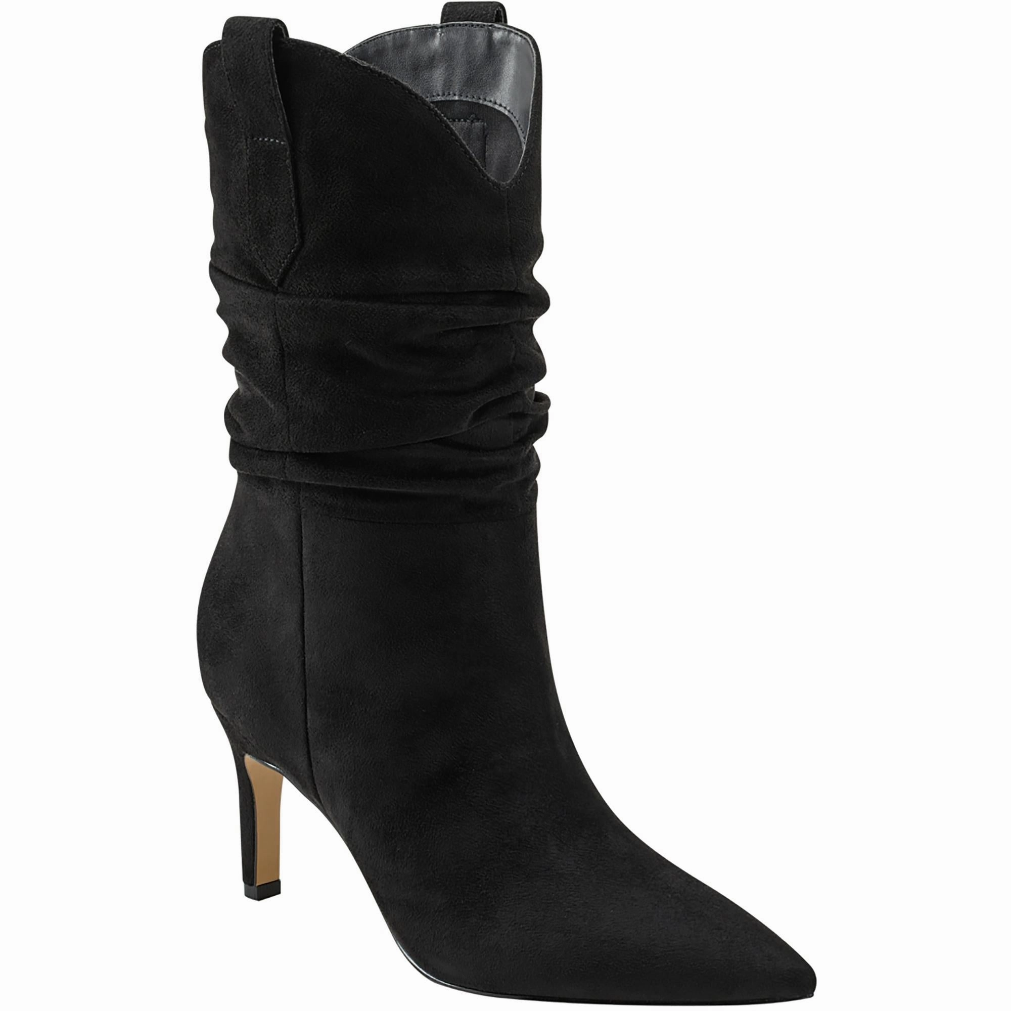 GIENNA2 Womens Faux Suede Stiletto Cowboy, Western Boots