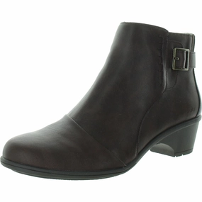 Giselle Womens Buckle Faux Leather Ankle Boots Affordable Womens Boots online
