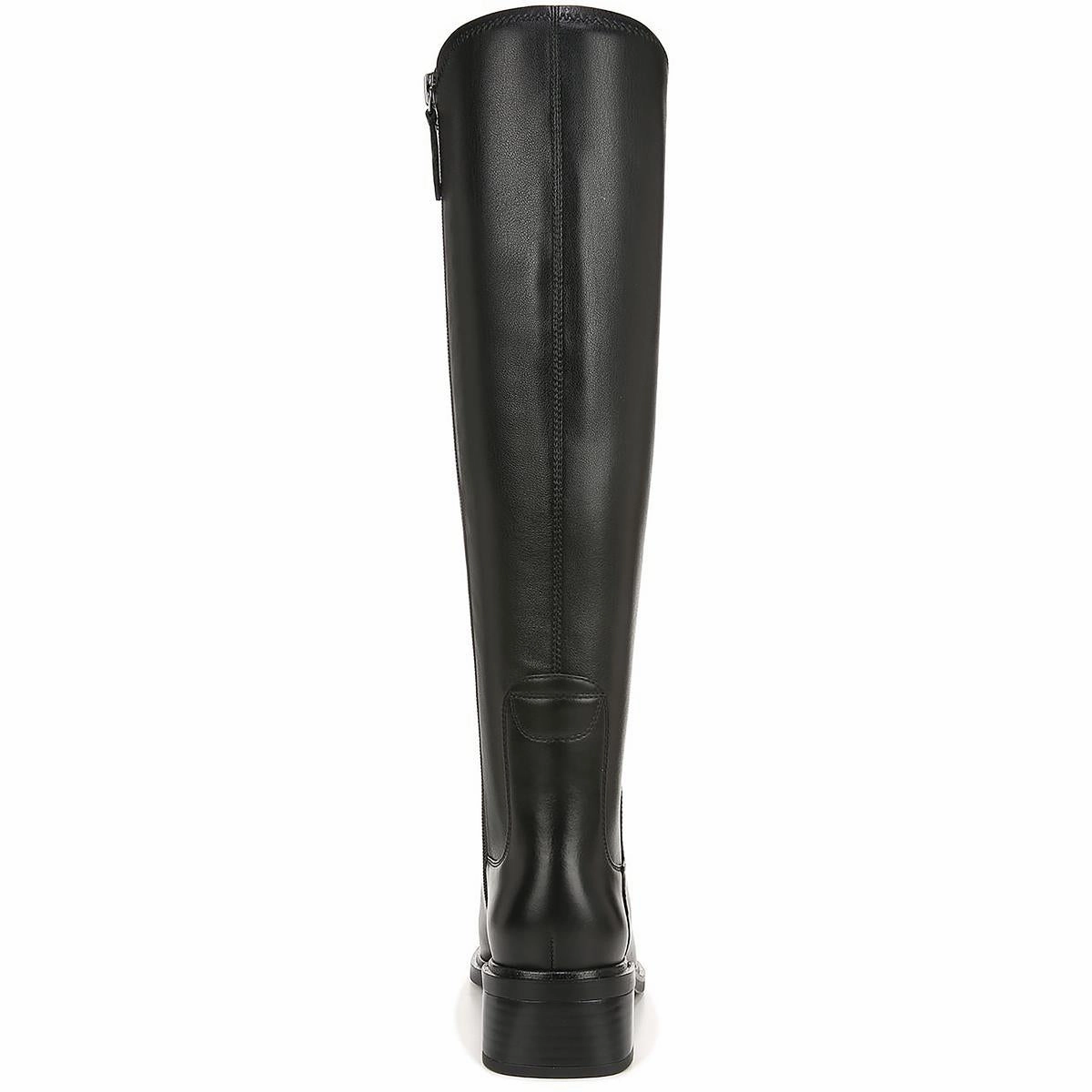 Giselle Womens Leather Square Toe Knee-High Boots