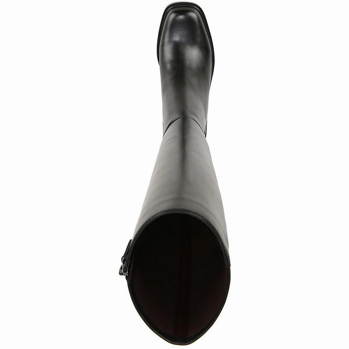 Giselle Womens Leather Square Toe Knee-High Boots