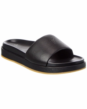 Giuseppe Zanotti Indi Leather Slide Discount Mens Beach Sandals