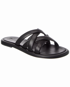 Giuseppe Zanotti Kanot Leather Sandal Discount Mens Beach Sandals