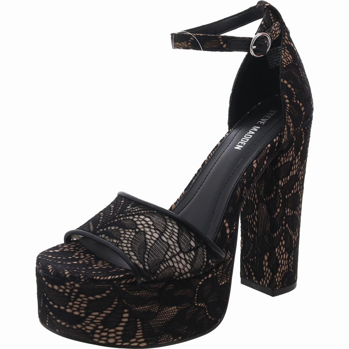 Glam Womens Solid Platforms Dress Sandals