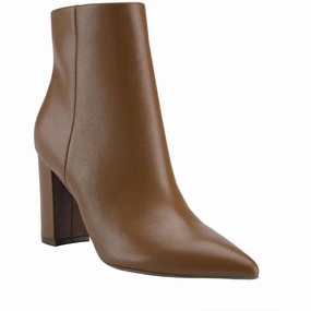 Glorena Womens Leather Pointed Toe Booties Affordable Womens Boots online