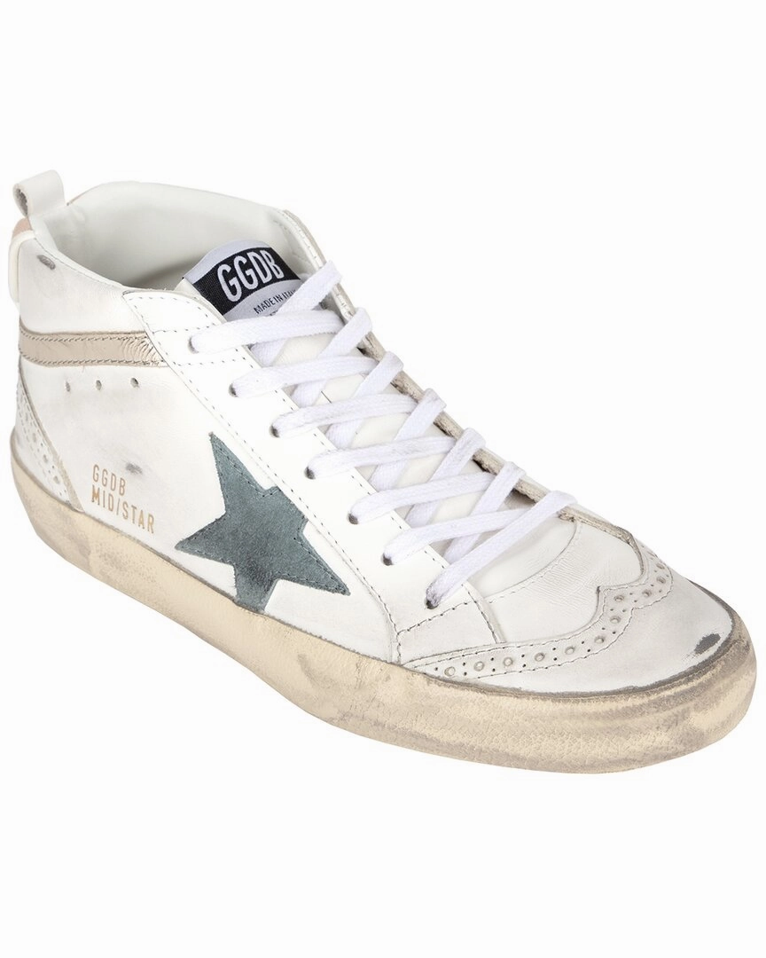 Golden Goose Mid Star Leather Sneaker Fashion Womens Sneakers outlet