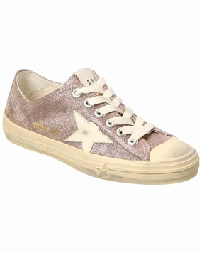 Golden Goose V-Star 2 Laminated Suede Sneaker Light Womens Sneakers clearance