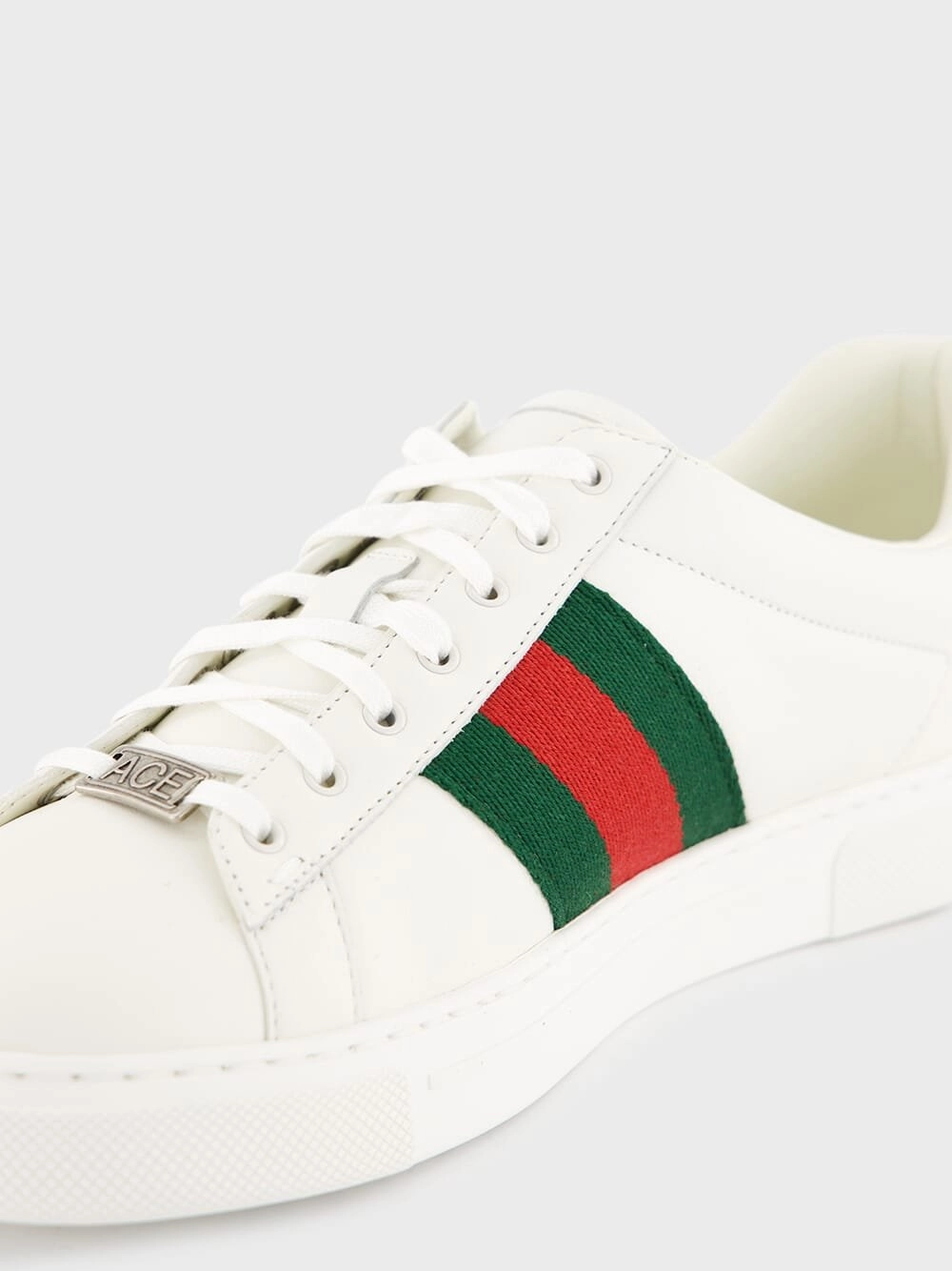 Green and Red Web Ace Sneakers