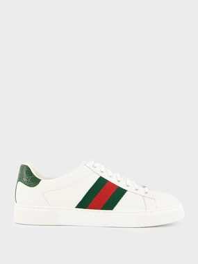 Green and Red Web Ace Sneakers Promo deal Mens Sneakers