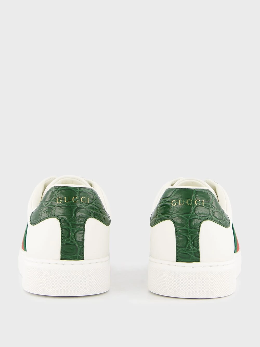 Green and Red Web Ace Sneakers