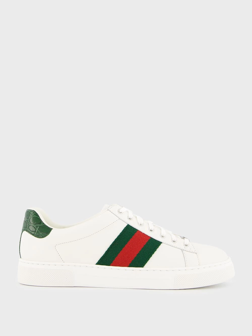 Green and Red Web Ace Sneakers Promo deal Mens Sneakers