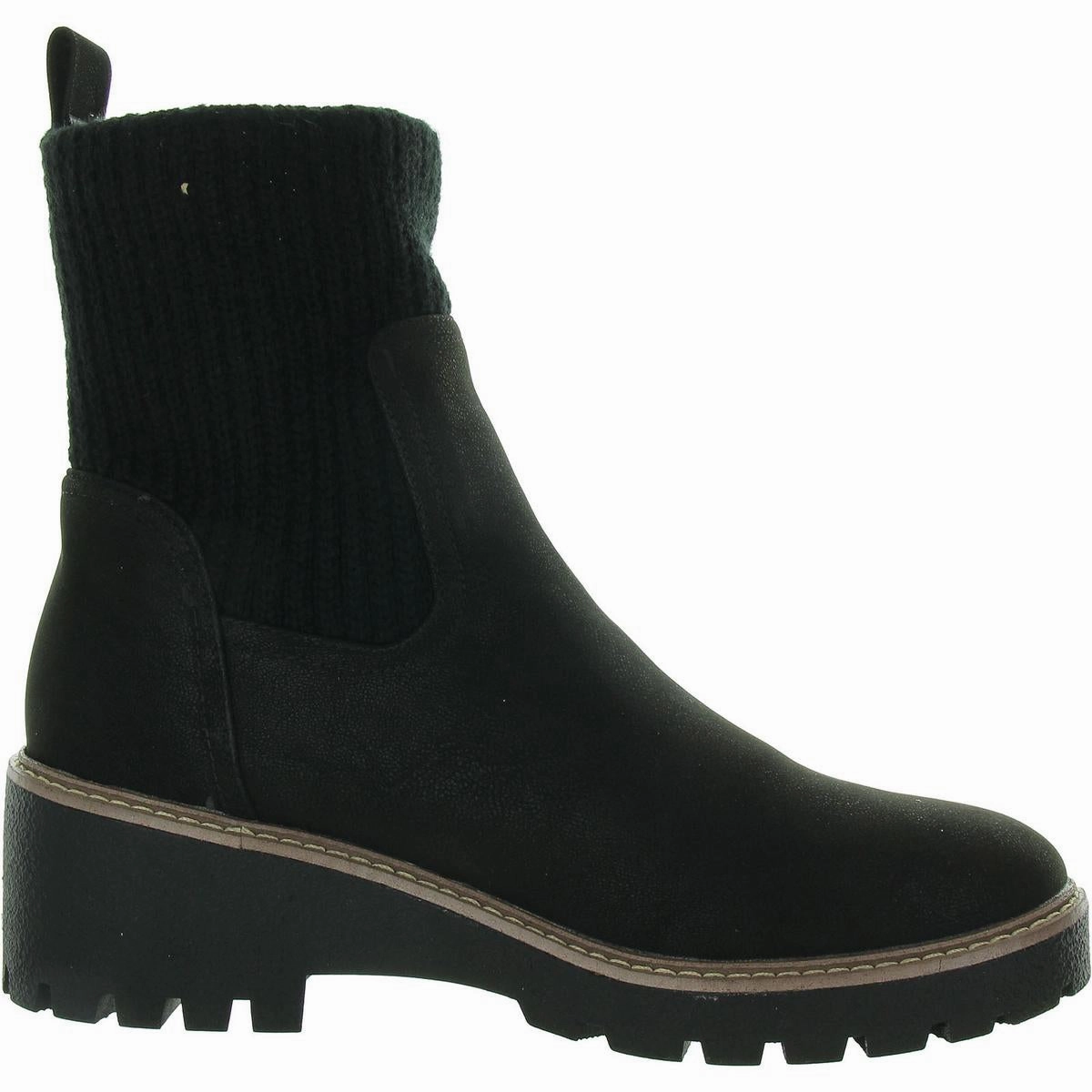 GS1492404 Womens Leather Laceless Ankle Boots