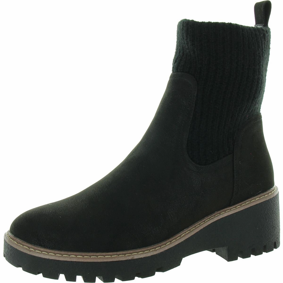 GS1492404 Womens Leather Laceless Ankle Boots