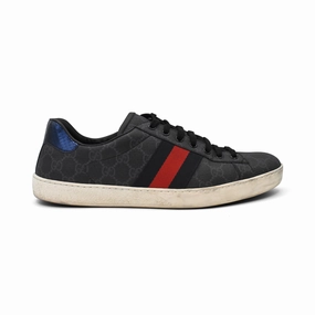 Gucci 'Ace' Monogram Sneakers - Men's 10 Mens Sneakers outlet clearance
