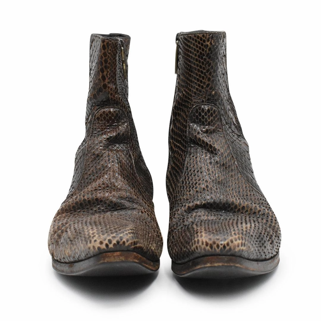 Gucci Snakeskin Boots - Men's 7