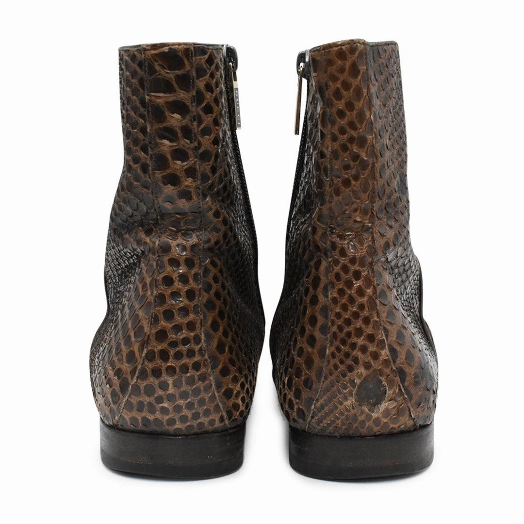 Gucci Snakeskin Boots - Men's 7