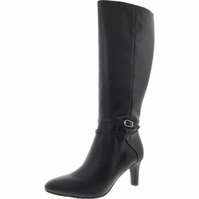 Guild  Womens Solid Faux Leather Knee-High Boots Sale on Womens Trendy Boots