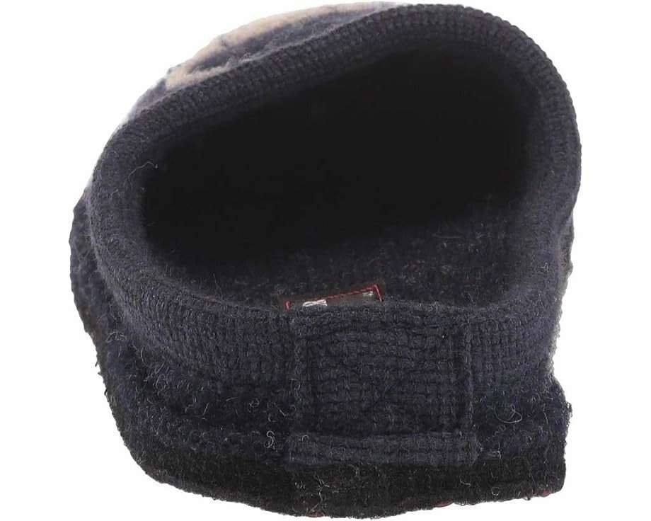 Haflinger Doggy Slippers Women's US 5 Blue Wool Round Toe Slip On Shoes JDM1832