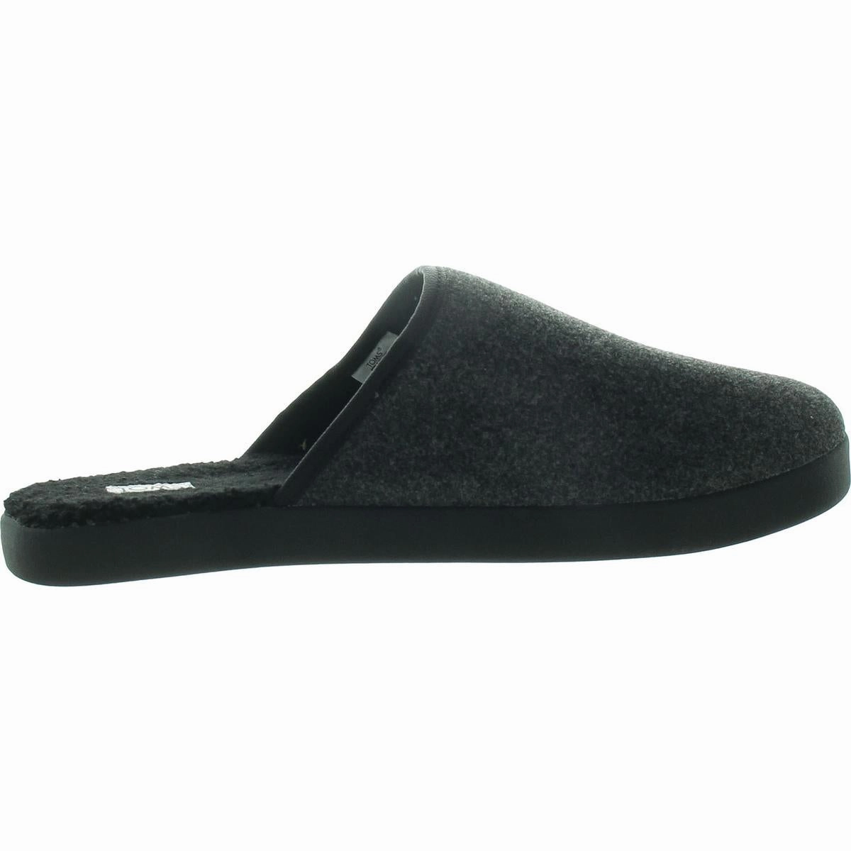 Harbor Mens Faux Fur Lined Polyester Slide Slippers