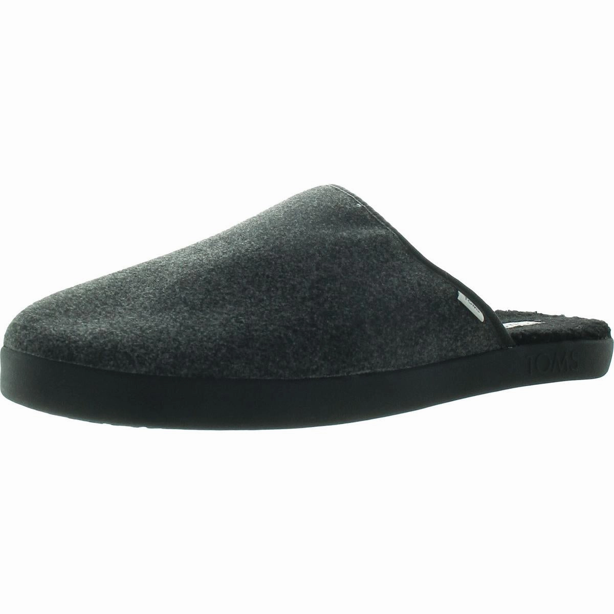 Harbor Mens Faux Fur Lined Polyester Slide Slippers Mens Slippers clearance sale