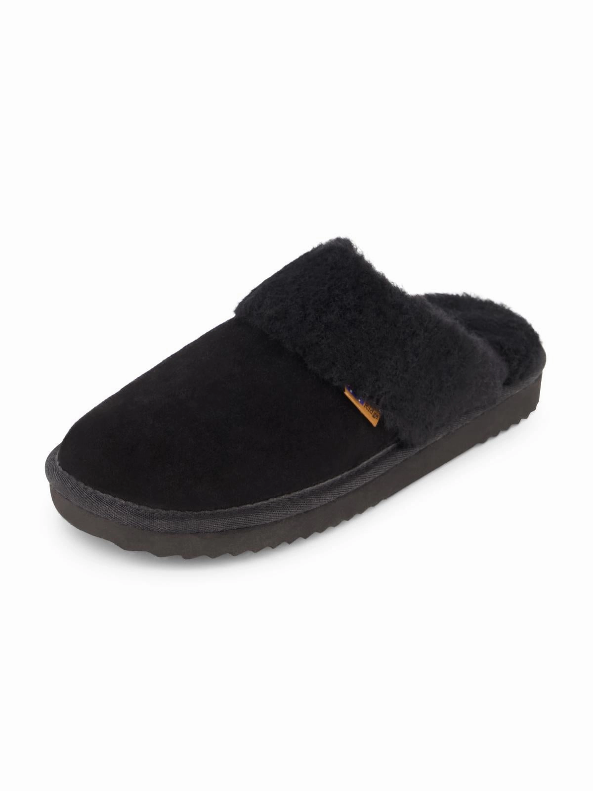 Harper Womens Faux Fur Lined Shearling Mule Slippers