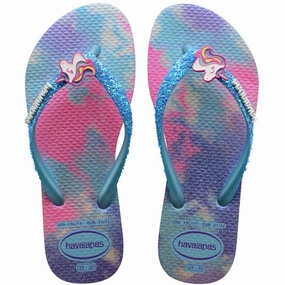Havaianas Kids Sandals Slim Glitter Trendy White/BlueWater Water Sandals for Kids discount