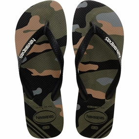 Havaianas Sandals Top Camu Black/Moss Water Sandals for Kids discount