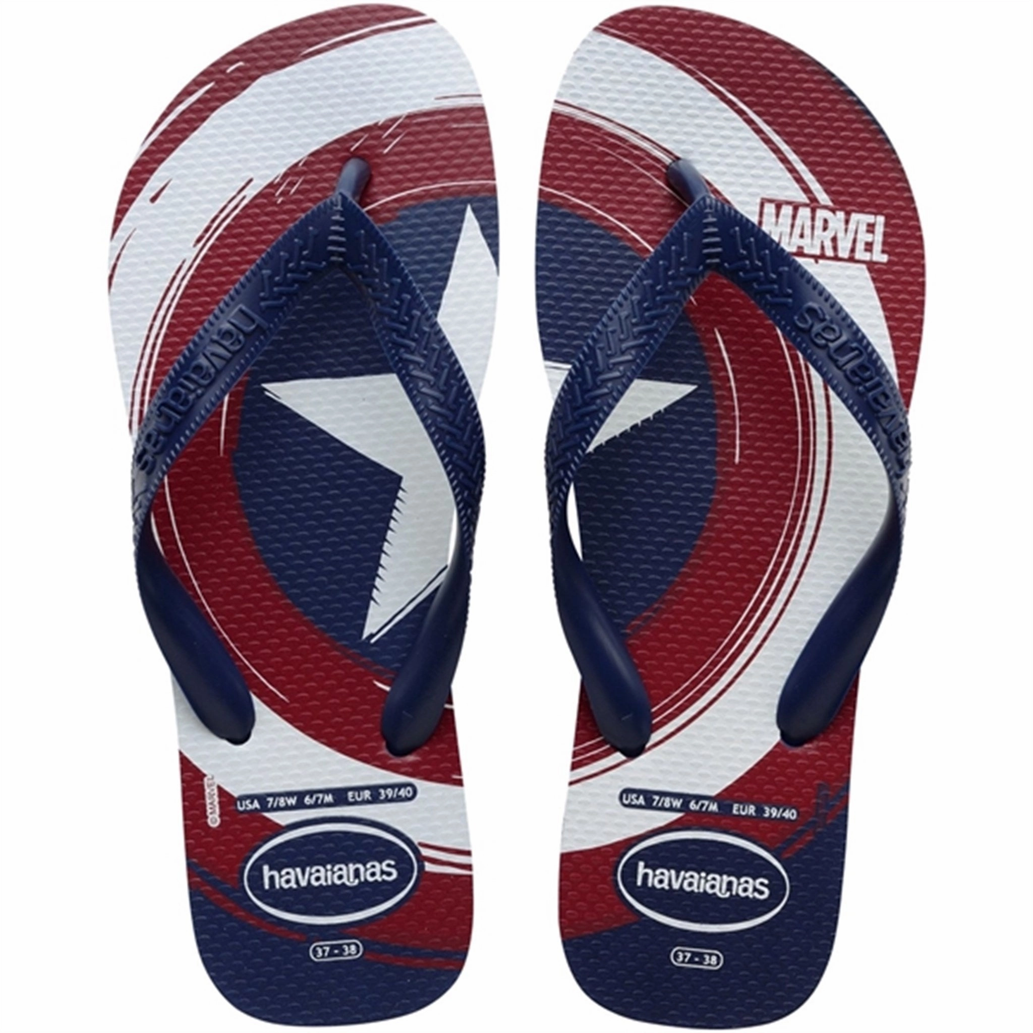 Havaianas Sandals Top Marvel Logomania Navy/Navy Water Sandals for Kids discount