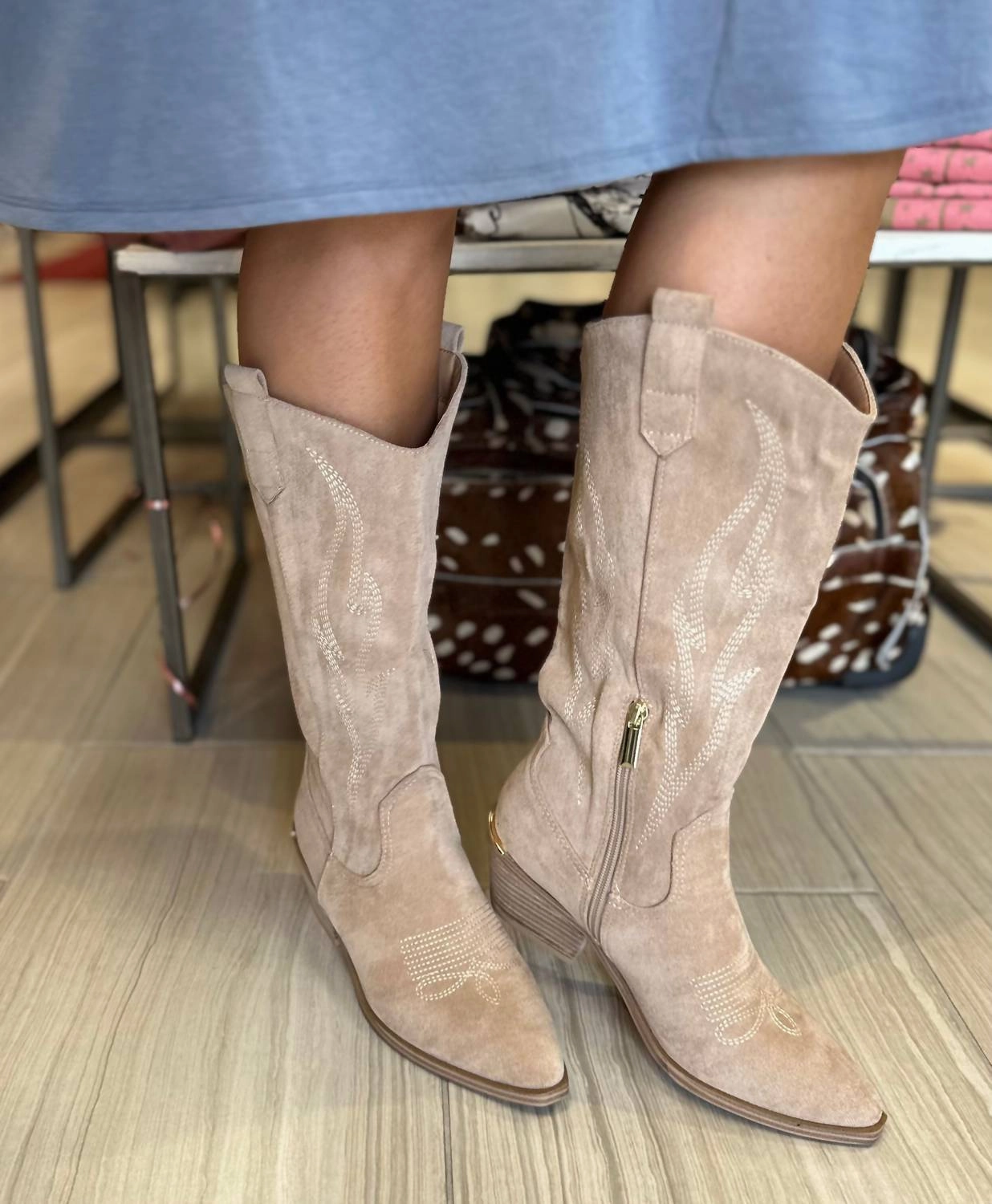 Headliner Sand Faux Suede Boots