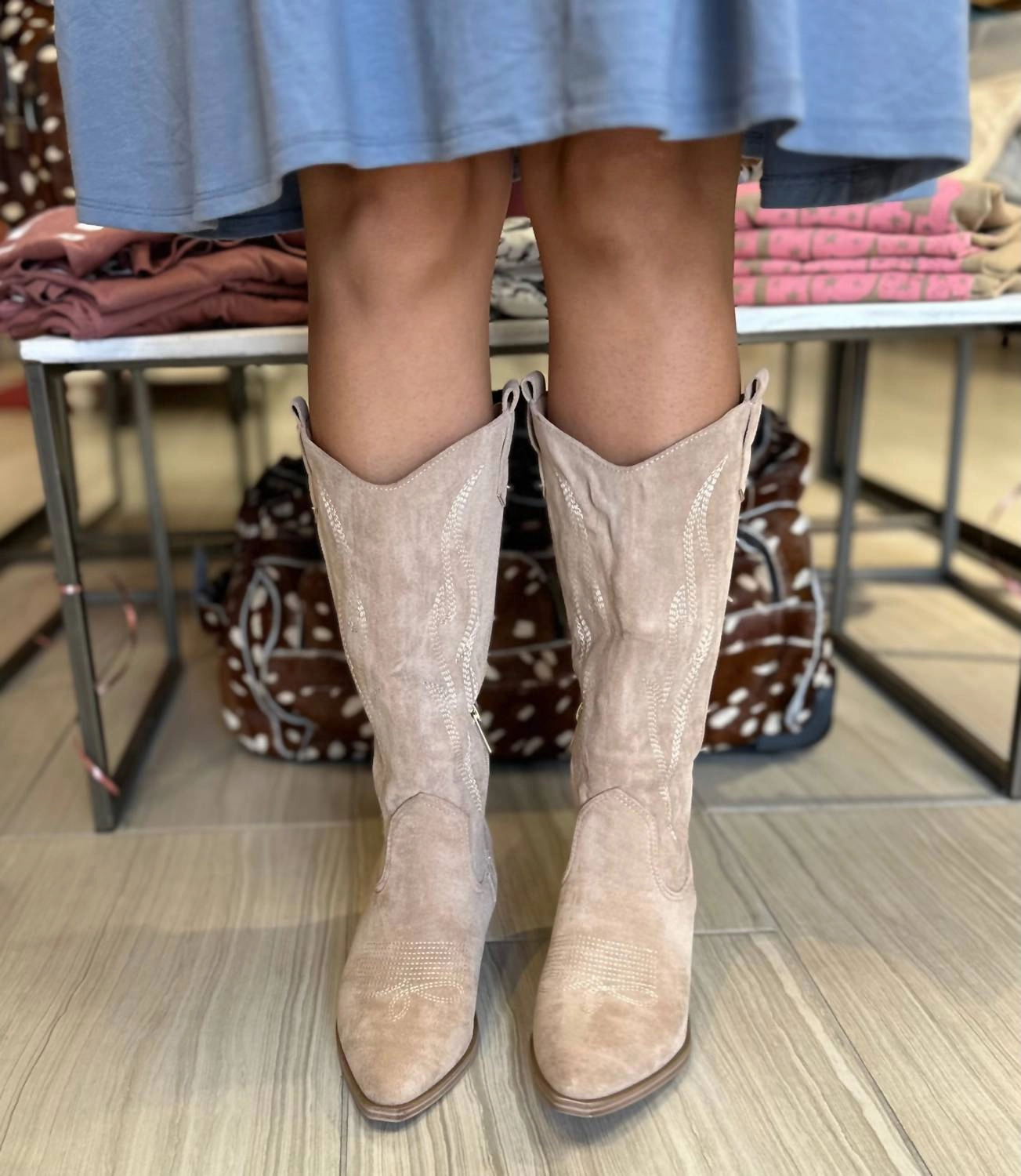 Headliner Sand Faux Suede Boots