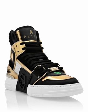 HI-TOP SNEAKERS PHANTOM KICK$ PYTHON GOLD HEXAGON Buy Womens Sneakers online shop