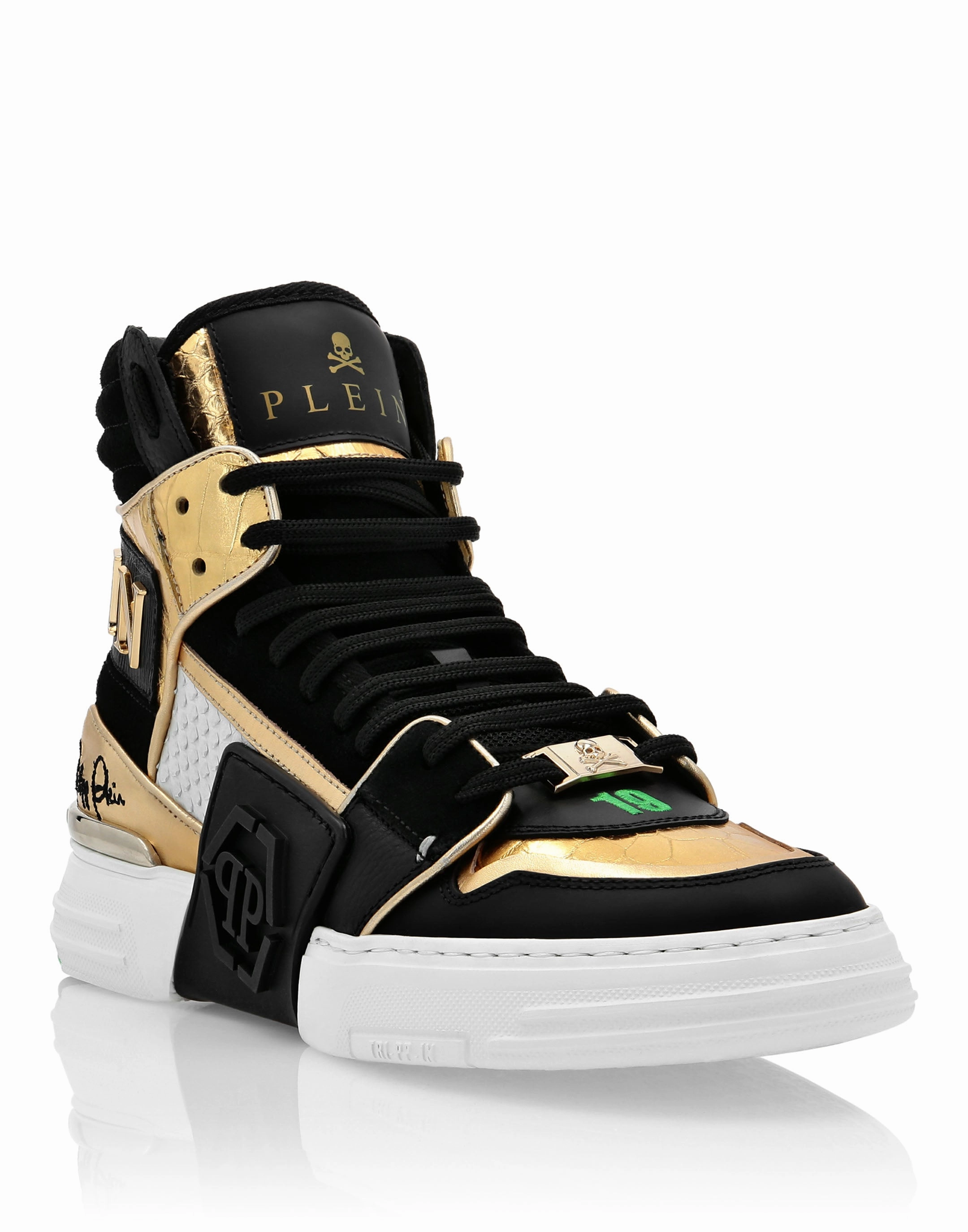 HI-TOP SNEAKERS PHANTOM KICK$ PYTHON GOLD HEXAGON Buy Womens Sneakers online shop