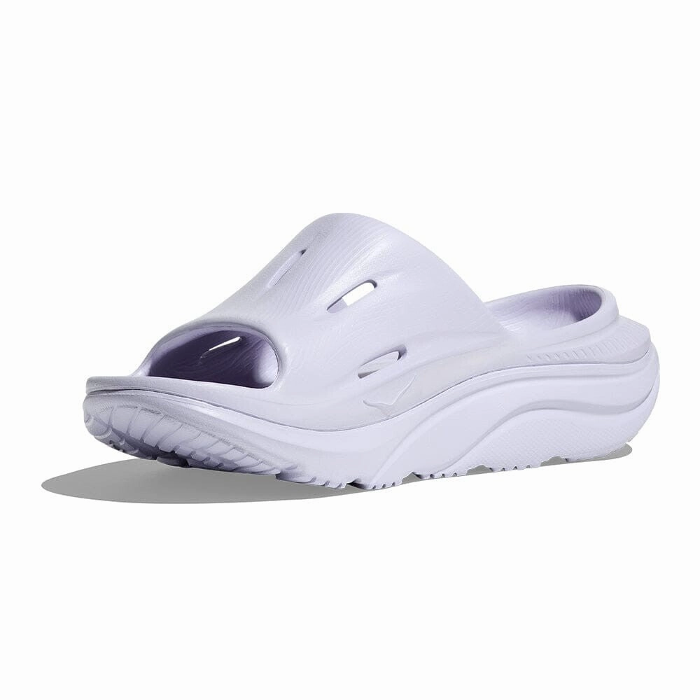 Hoka One One Ora Recovery Slide 3 1135061-ETHR Unisex Ether Slip On Sandal ASM82 (W12-M10,Purple)