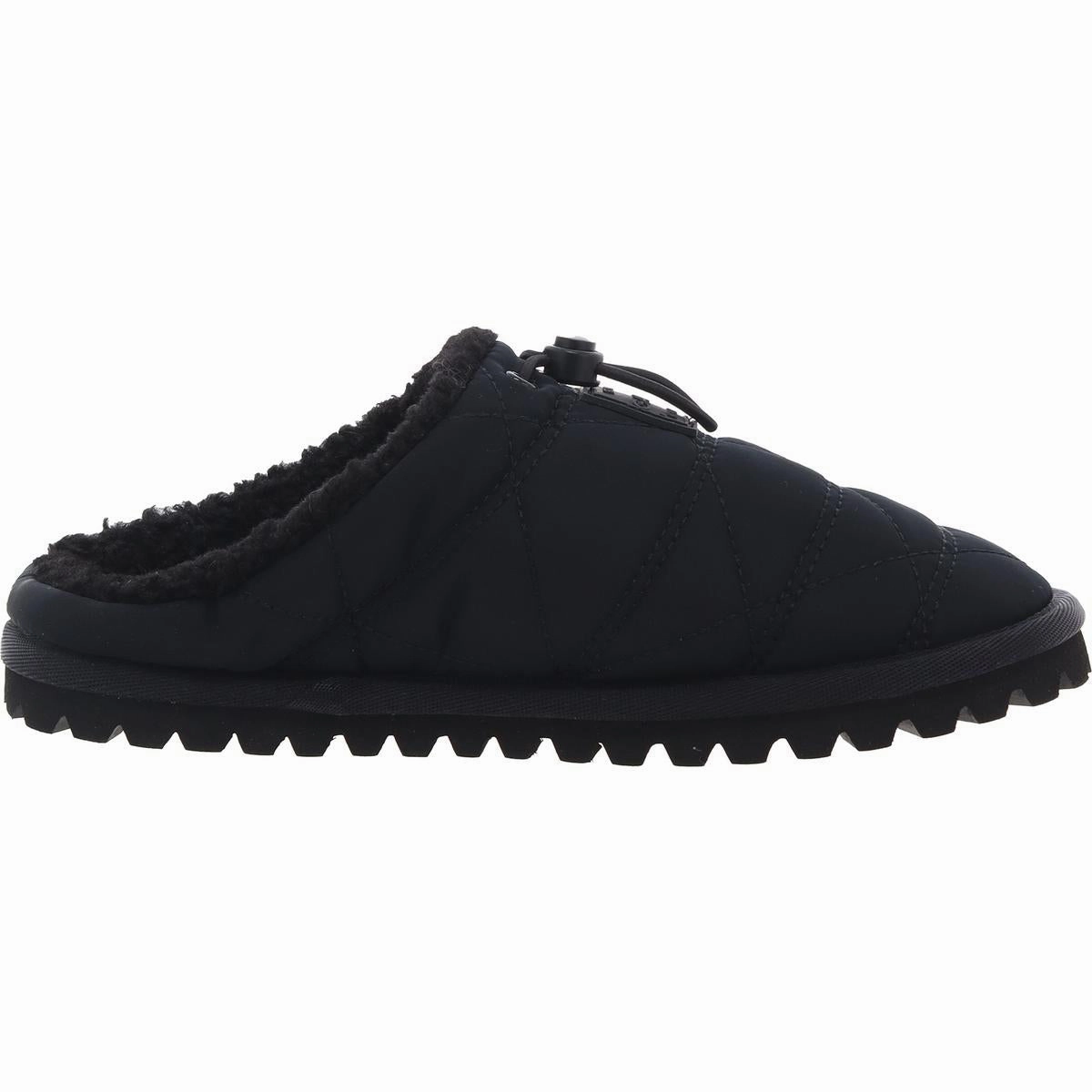 Homesy Womens Faux Fur Lined Quilted Slide Slippers