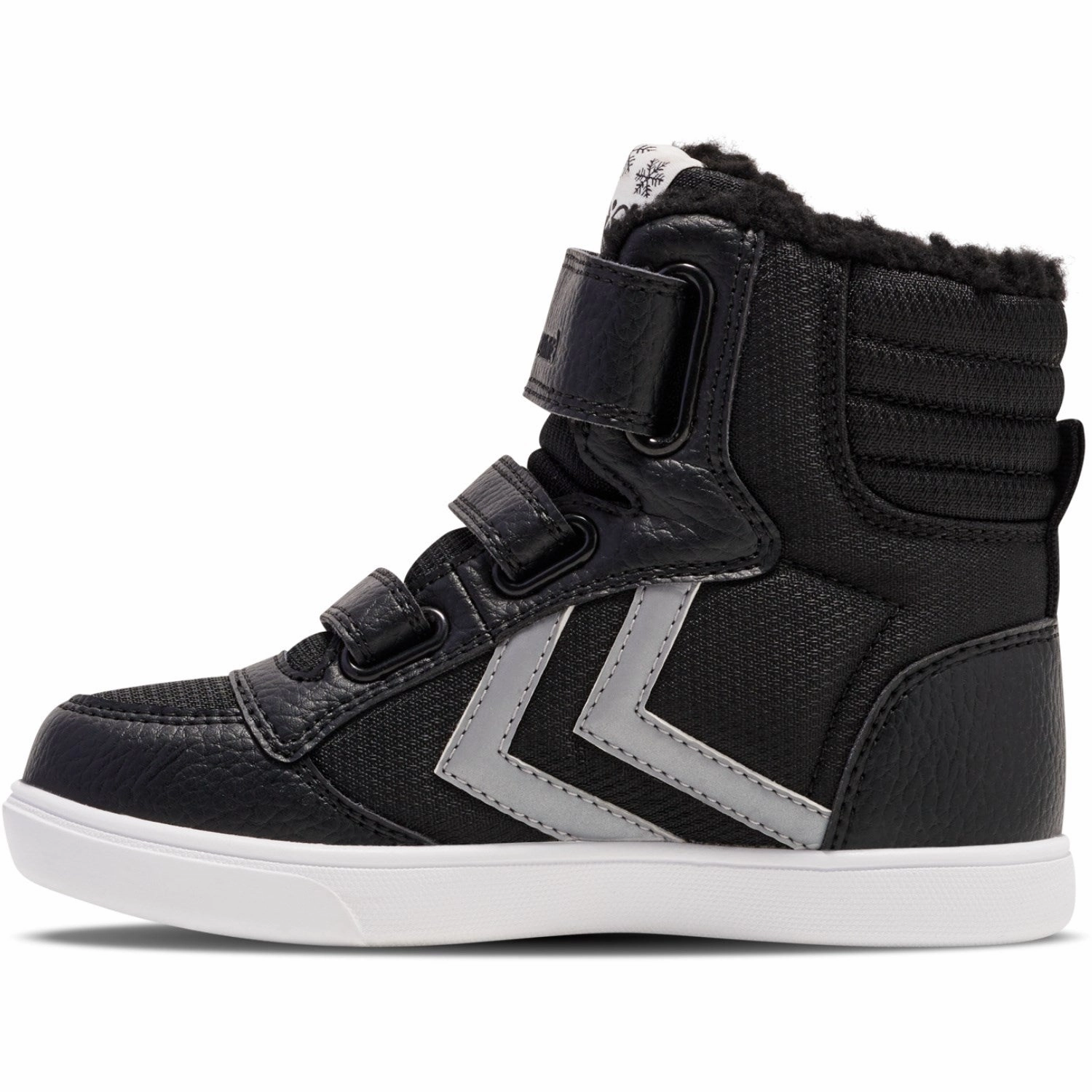 Hummel Black/Grey Stadil Super Poly Boot Mid Tex Jr Cheap Kids Winter Footwear