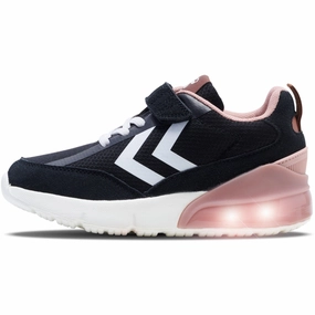 Hummel Black/Pink Daylight Jr Sneakers Kids Light-Up Shoes on sale