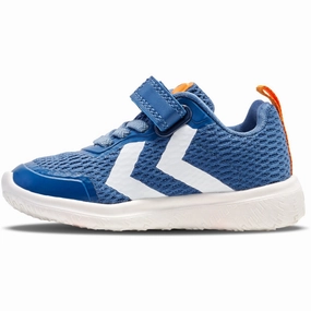Hummel Blue/Yellow Actus Ml Recycled Infant Sneakers Kids Velcro Sneakers discount