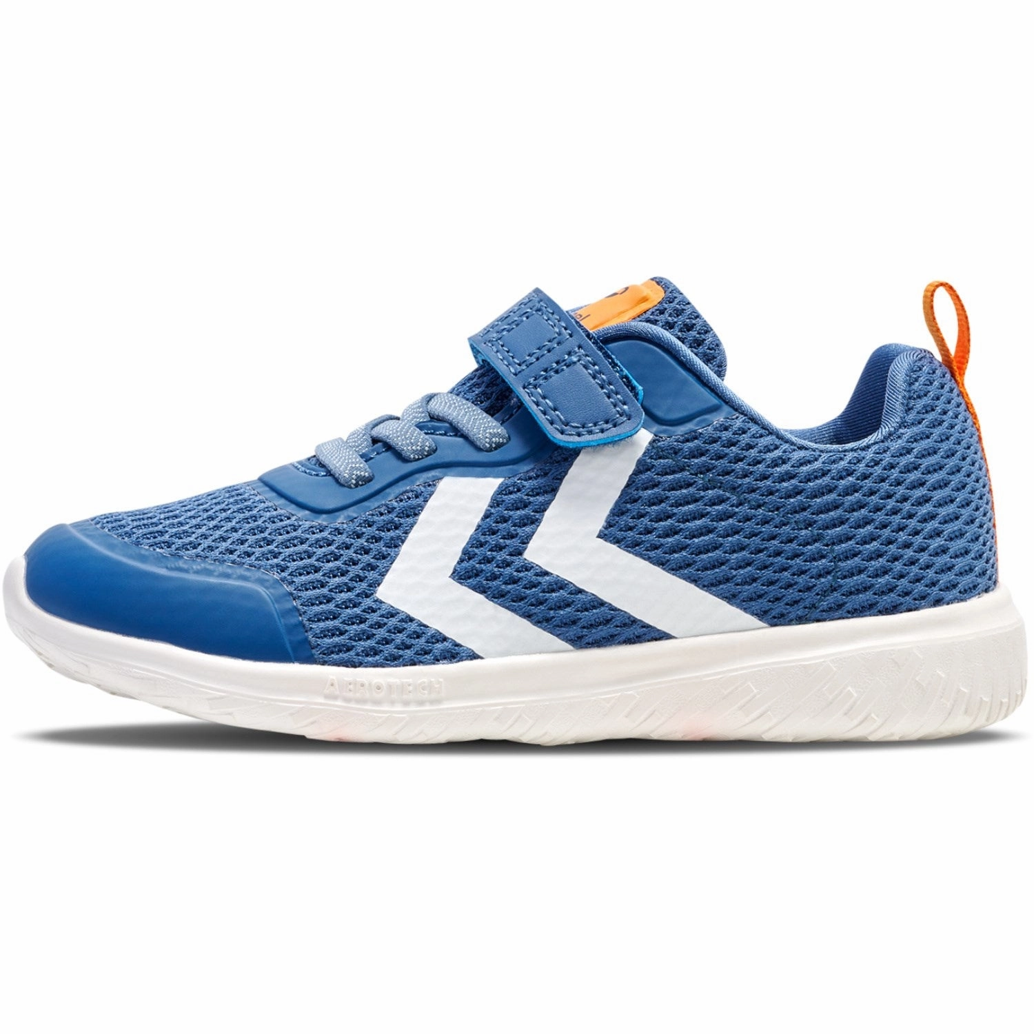 Hummel Blue/Yellow Actus Recycled Jr Sneakers Kids Velcro Sneakers discount
