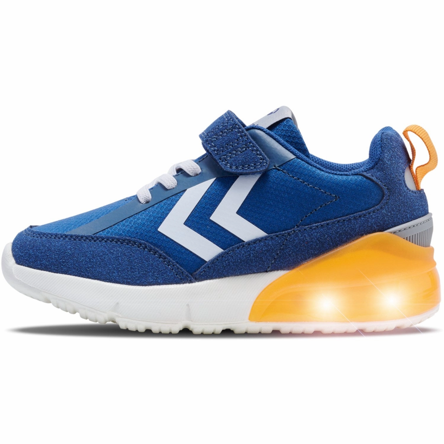 Hummel Blue/Yellow Daylight Jr Sneakers Kids Light-Up Shoes on sale