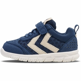 Hummel Crosslite Infant Sneakers Dark Denim Kids Velcro Sneakers discount