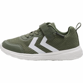 Hummel Dark Olive Actus Recycled Tex Jr Sneakers Kids Sneakers with Laces sale