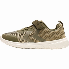 Hummel Deep Lichen Green Actus Recycled JR Sneakers Kids Velcro Sneakers discount