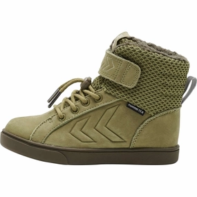 Hummel Green Moss Splash Tex JR Boots Cheap Kids Winter Footwear