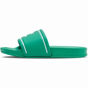 Hummel Green/White Pool Slide Jr Flip-Flops for Kids sale