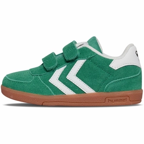 Hummel Pepper Green Victory Suede Ii Infant Sneakers Kids Velcro Sneakers discount