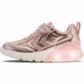 Hummel Pink Daylight Glitter Jr Sneakers Kids Light-Up Shoes on sale
