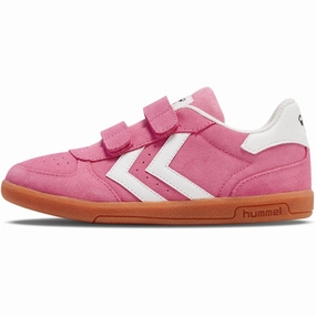 Hummel Prism Pink Victory Suede Ii Low Sneakers Kids Velcro Sneakers discount