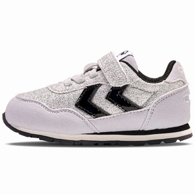 Hummel Reflex Glitter Infant Sneakers Silver Kids Velcro Sneakers discount
